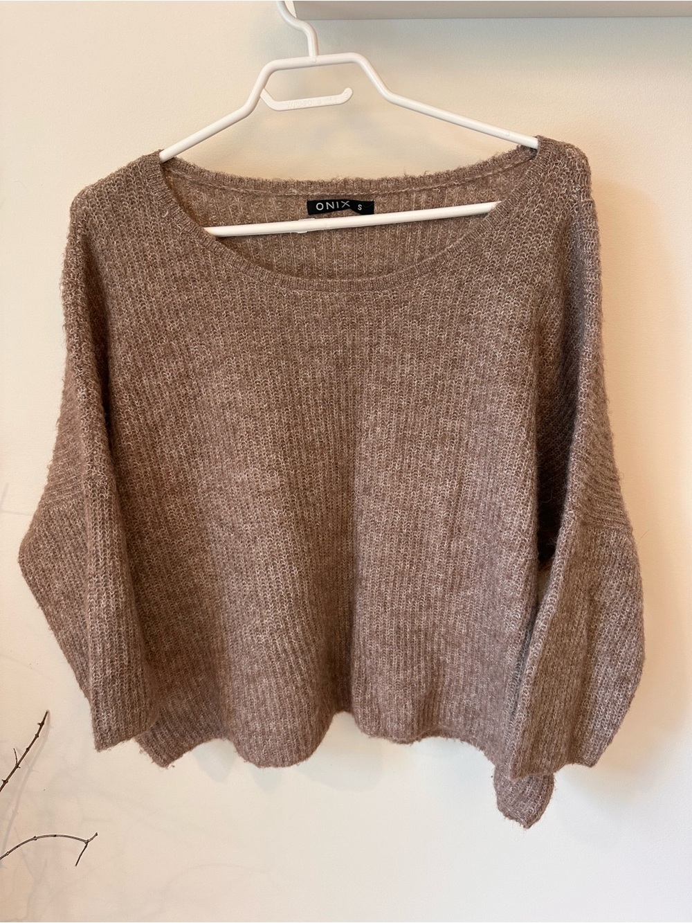 Cozy Brown Crewneck Women's Sweater